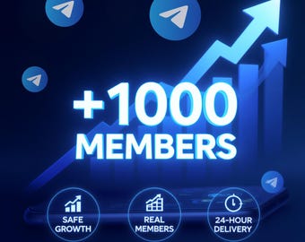 Aumento de Membros do Canal do Telegram — Crescimento Real, Seguro e Gradual | 1000 Inscritos | Alto Engajamento | Prova Social | Guia em PDF Incluso