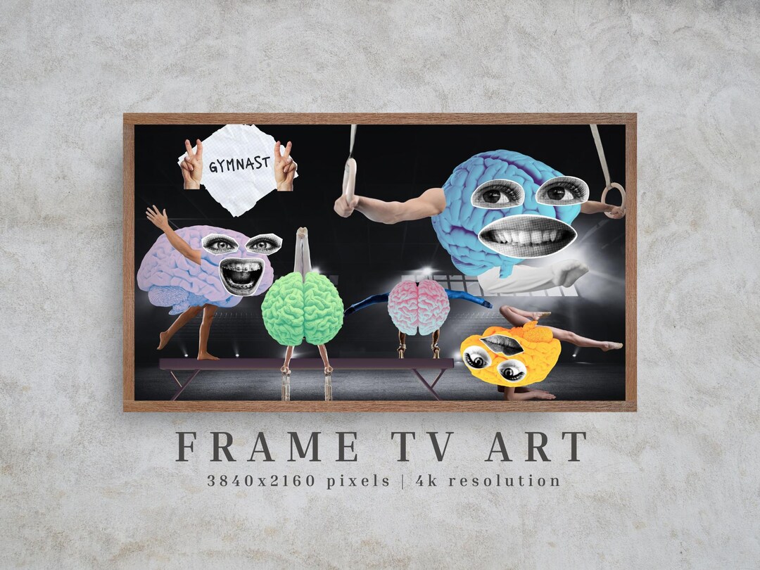 Mental Gymnastics Surreal Brain Collage Frame TV Samsung Art Mode ...