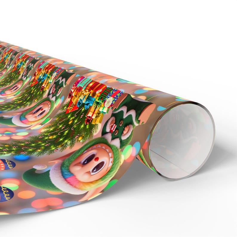 Labubu Wrapping Labubu Wrapping Papers, Cute Character Gift Wrap for Birthdays ...