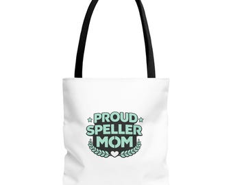 Bolsa de mano "Proud Speller Mom" / Bolsa de mano "Every Letter Counts"