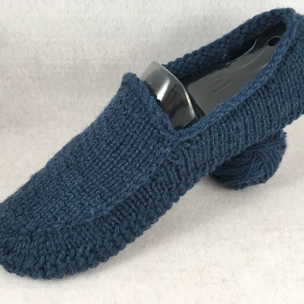PDF Mens Knit Loafer Slipper Pattern