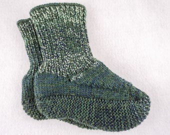 PDF His Slipper Sock Knitting Pattern 3 Styles to Create: Crew, Cuff or Moon