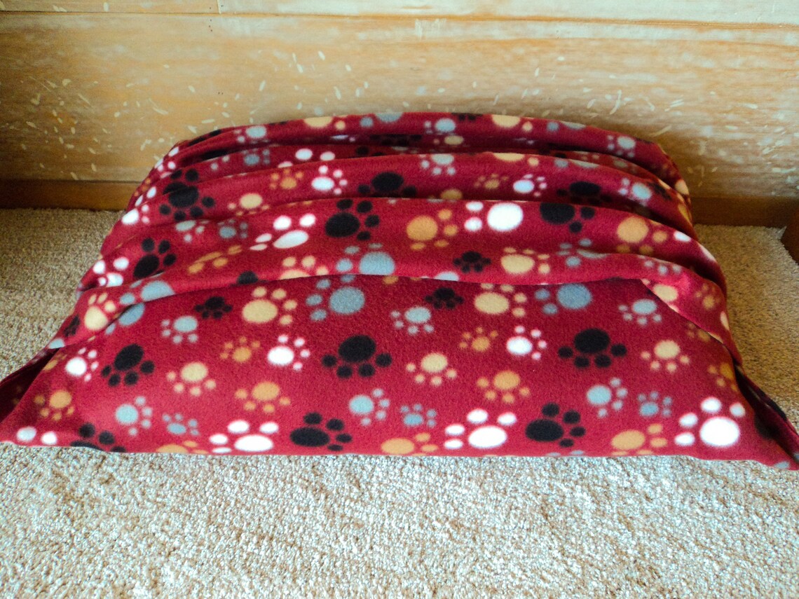 PDF Fleece Pillow Pet Bed With Attached Blanket Sewing Pattern Etsy