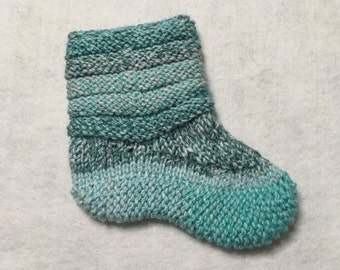 PDF Kids Slipper Sock Knit Pattern