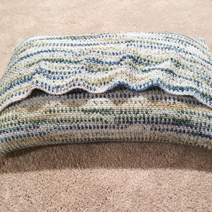 PDF Crochet Pillow Pet Bed w/Blanket Pattern image 4