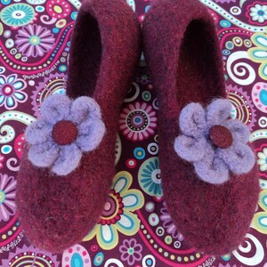 PDF Little Girls Ballet w/ Flower Slippers Felted Wool Knitting Pattern image 4