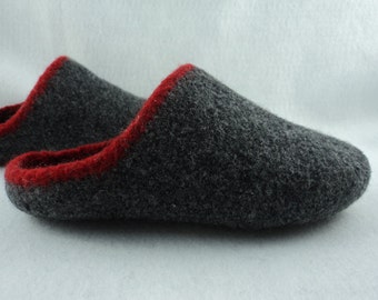PDF Mens Scuff Slippers Felted Wool Knitting Pattern