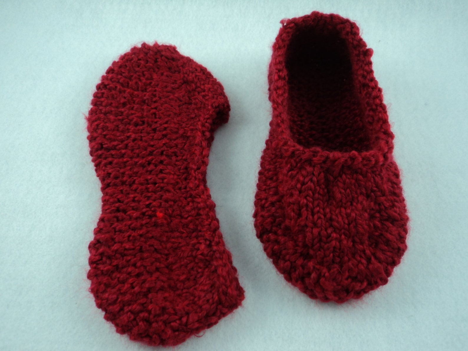 PDF Ladies Knit Slipper Pattern Etsy