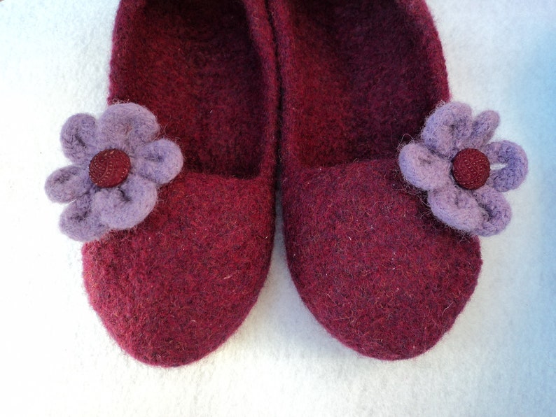 PDF Little Girls Ballet w/ Flower Slippers Felted Wool Knitting Pattern image 2