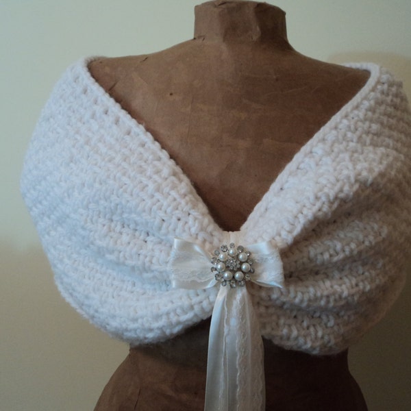 PDF 2 Wedding Shawl Knit Patterns - instructions for knitted in the round and knitted flat