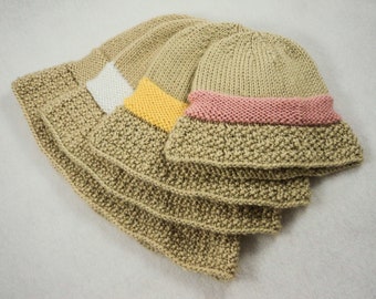 PDF Knit Straw Sun Hat 4 sizes