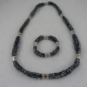 PDF Tri Cord Knit Necklace and Bracelet Pattern image 1