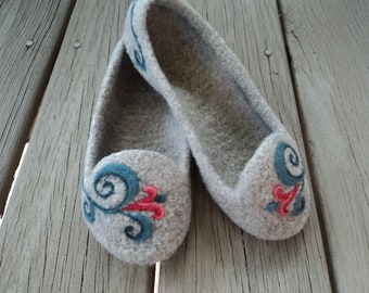 PDF Summer Slippers for Women Felted Wool Knitting Pattern