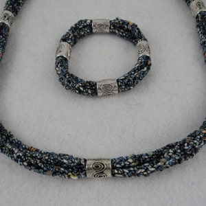 PDF Tri Cord Knit Necklace and Bracelet Pattern image 3