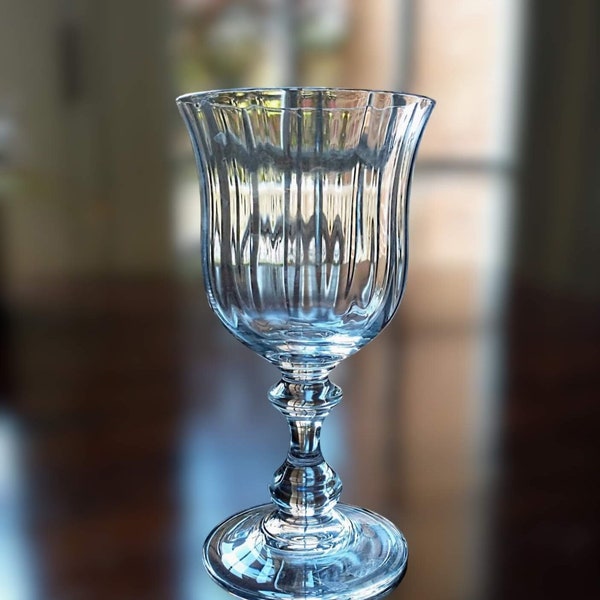 Mikasa "French Countryside" Crystal Wine Goblet, Optic Bowl Glassware for Replacements