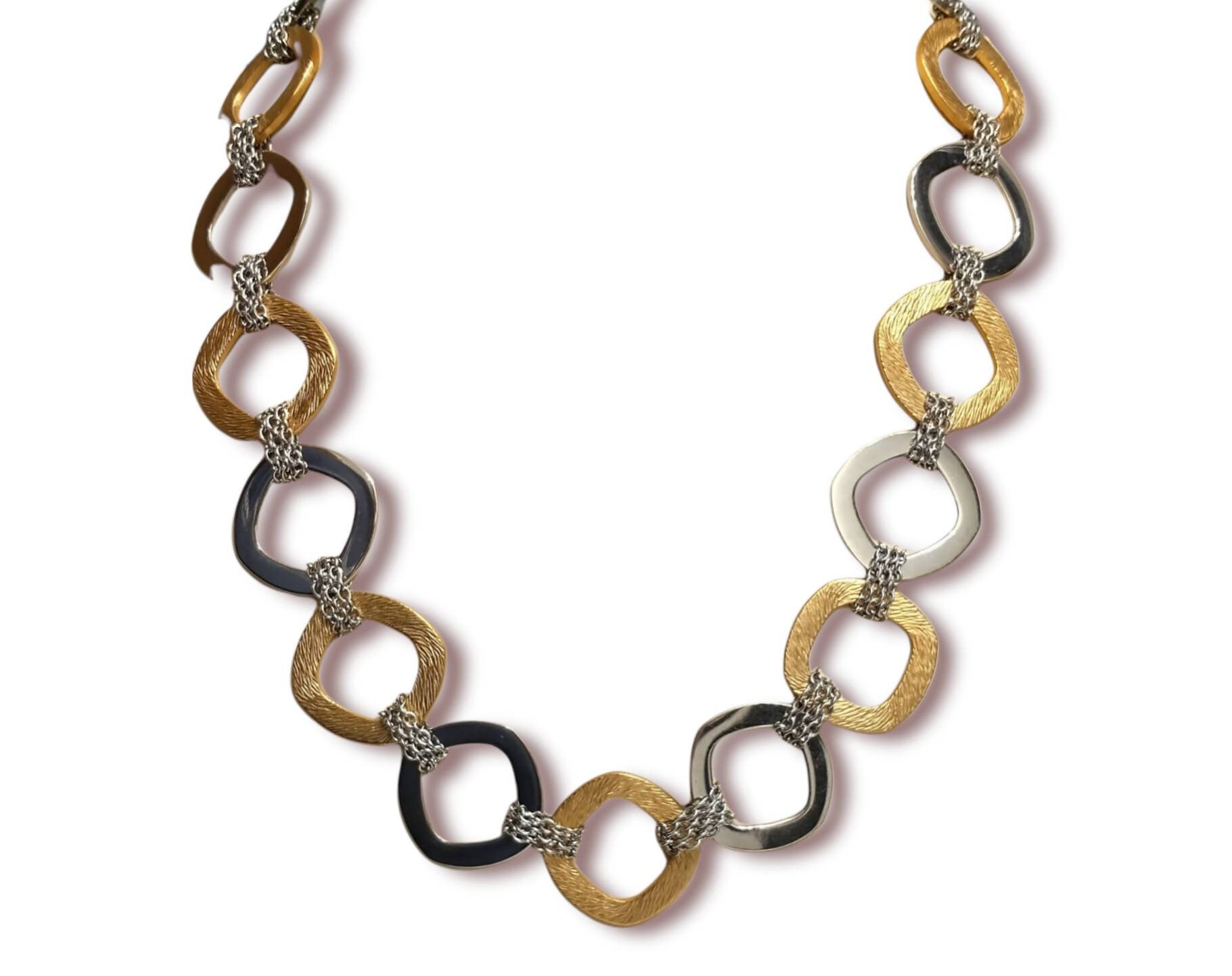 QVC steel by Design 2 Tone Stainless Necklace Etsy Hong Kong