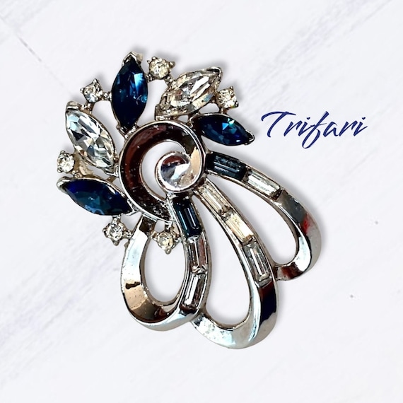 Trifari alfred philippe sapphire - Gem Trifari alfred philippe sapphire - Gem