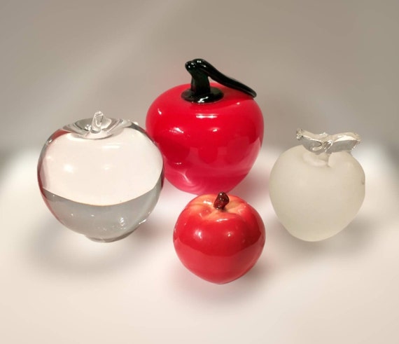 ティファニー 小物 クリスタル りんご ペーパーウエイト Tiffany & Co