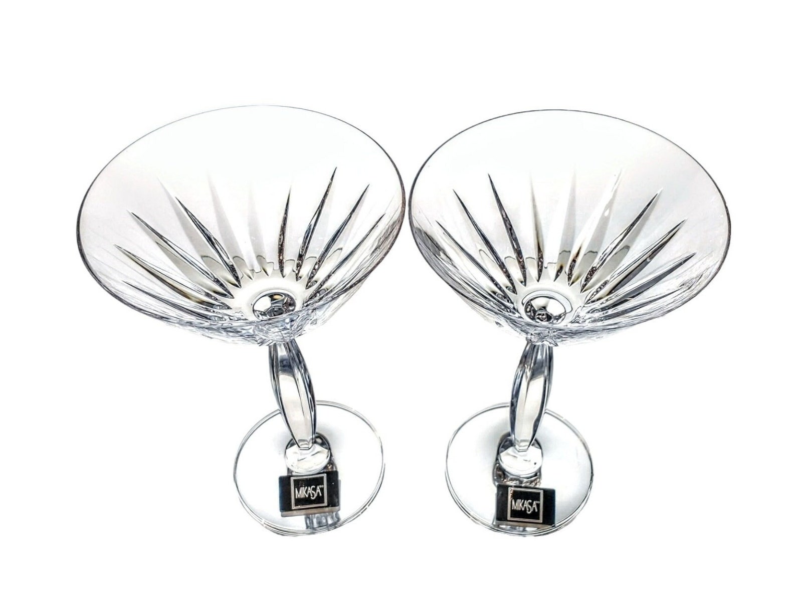 Box of 2 Mikasa royalty Martini Cocktail Glasses Etsy