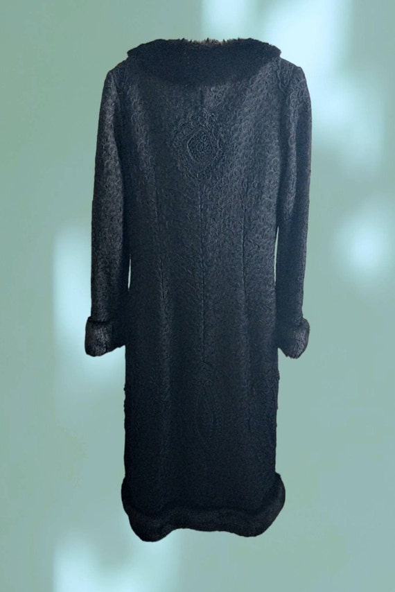 SUE WONG "Nocturne" Duster Coat, 1920’s Style, Bl… - image 8