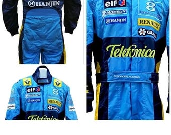 Fernando Alonso Renault F1 Retro Go kart Racing Suit 2025