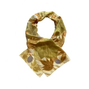 Summer Garden with Cotinus silk scarf/shawl, eco-printed with plants