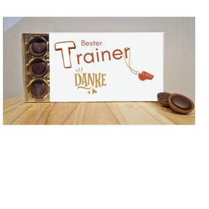 Banderole für Toffifee  Trainer Geschenkbanderole zum Ausdrucken, DIY Geschenkidee