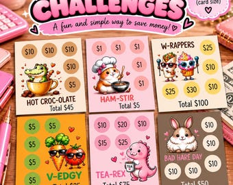 Mini-Spar-Challenges, Mini-Sparpaket, Winzige Spar-Challenge, Geringes Einkommen, Spar-Tracker, Bargeld-Stuffing, Geld-Challenge