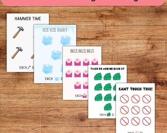 Mini retos para personas de bajos ingresos, ahorros pequeños, presupuestos reducidos, metas de ahorro, registros de ahorro, registro de ahorro para carpeta, presupuesto en efectivo