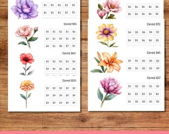 Ahorros de primavera, Hola primavera, Reto de ahorro imprimible, Retos de ahorro, Bajos ingresos, Ahorro de efectivo, Reto de ahorro de dinero