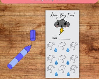 Desafío de ahorro para imprevistos, Desafío de ahorro con sobres de efectivo A6, Ahorros A6, Rastreador de dinero, Fondo de emergencia