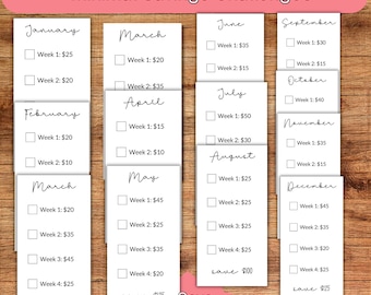 Desafío de Ahorro Minimalista, Ahorro para Personas de Bajos Ingresos, Desafío de Ahorro, Ahorro de Dinero, Desafío de Ahorro Mensual, Rastreador de Ahorros, Presupuesto A6