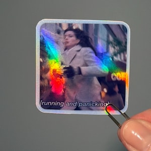 Der Teufel trägt Prada Andy Run Anne Hathaway meme Aufkleber - Notizbücher Bücher Journaling Dekor