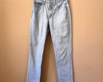 Jean en denim Cavaricci délavé clair vintage des années 80, taille 29