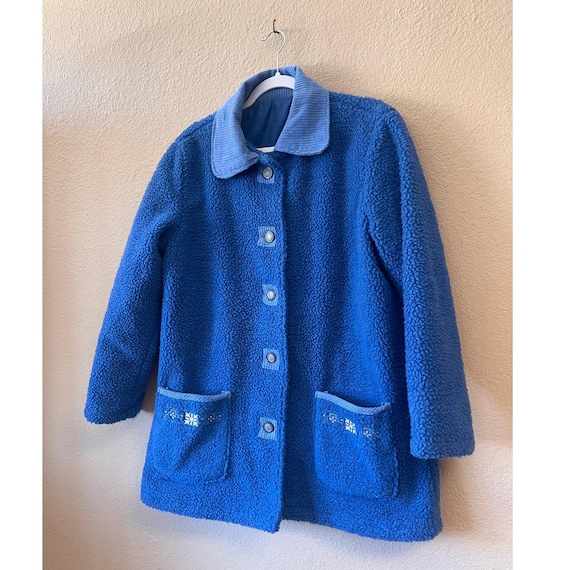 Vintage 80's blue reversible Anthony Richards jac… - image 2