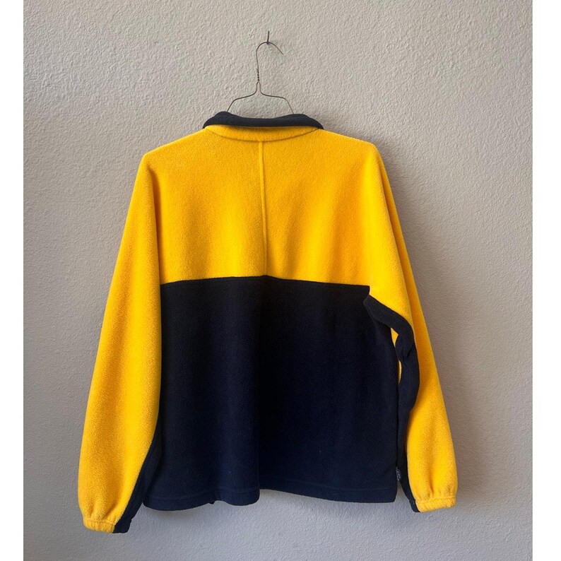 Sudadera vintage de Mickey Mouse de los años 90 con cremallera de un cuarto, talla M imagen 7