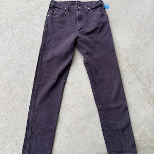 Vintage chocoladebruine Wrangler-jeans maat 36 x 38 afbeelding 4