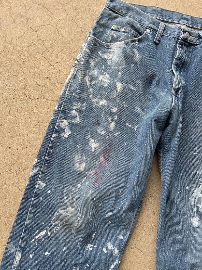 Vintage Wrangler painters jeans size 34x29 image 3