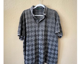 Vintage 90s Trader Bay diamond polo size XL