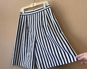 Vintage jaren 70 Jo Hardin gestreepte short met hoge taille maat 6