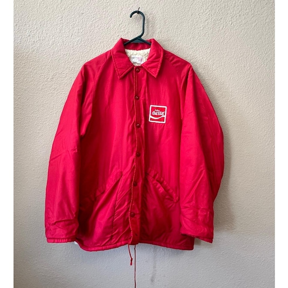 Vintage 1980s King Louie fur lined Coca Cola jacket size S