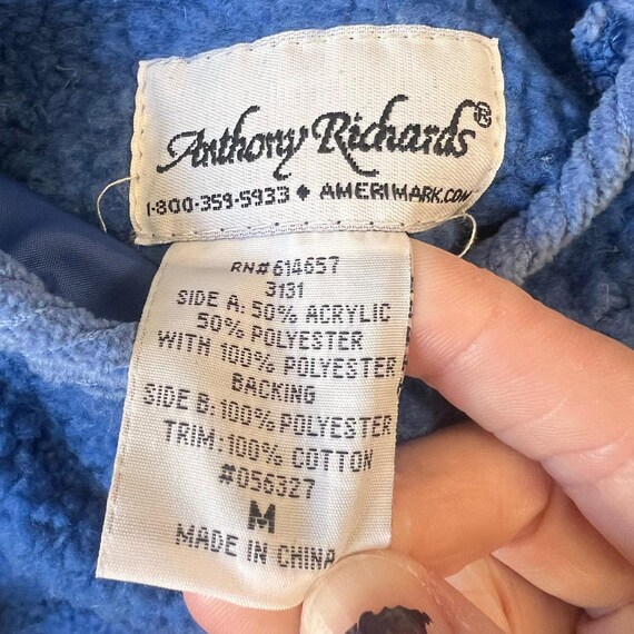 Vintage 80's blue reversible Anthony Richards jac… - image 4