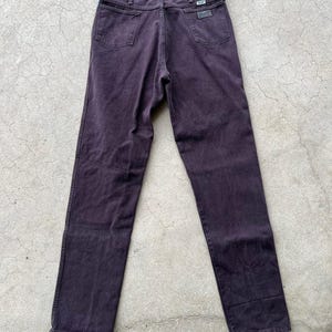Vintage chocoladebruine Wrangler-jeans maat 36 x 38 afbeelding 1