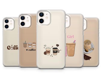 Coffee Phone Case Espresso Java Brew Cover for iPhone 17, 16Pro, 15, 14, 13, 12, Samsung S25 S24, S23, S22, A16, A56, A55, Pixel 10Pro 9Pro