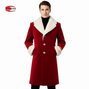 velvet collar shearling collar chesterfield coat