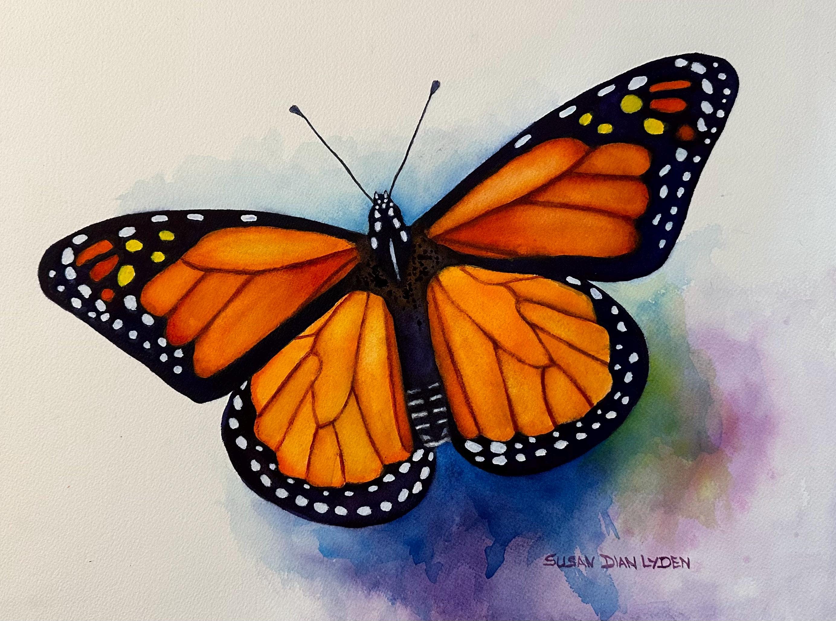 Monarch Butterfly Watercolor - Etsy