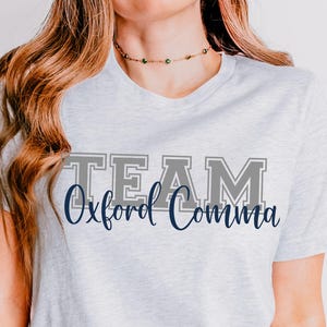 Team Oxford Comma T-shirt: Gift for Grammarians and Writers