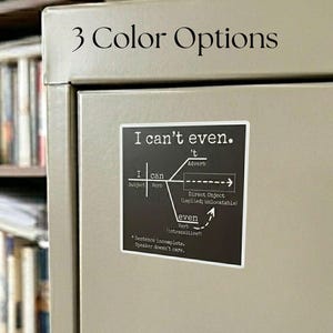 Sarcastic Humor Magnet, Funny English Teacher Gift, Idea for English Major, Gift for Word Nerd, Grammar Police Gift, Sentence Diagram Magnet