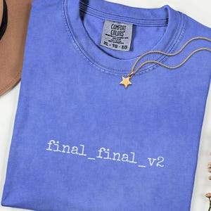 Final Revision Writer T Shirt, Writing Gift, Copywriter Shirt, Minimalist Editor Apparel, Strategist Tee