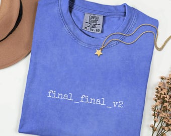 T-shirt schrijver definitieve revisie, schrijfcadeau, shirt copywriter, minimalistische redacteurskleding, strateeg T-shirt